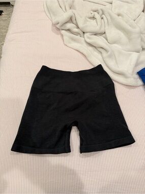 Alphalete Black High-Rise Bike Shorts